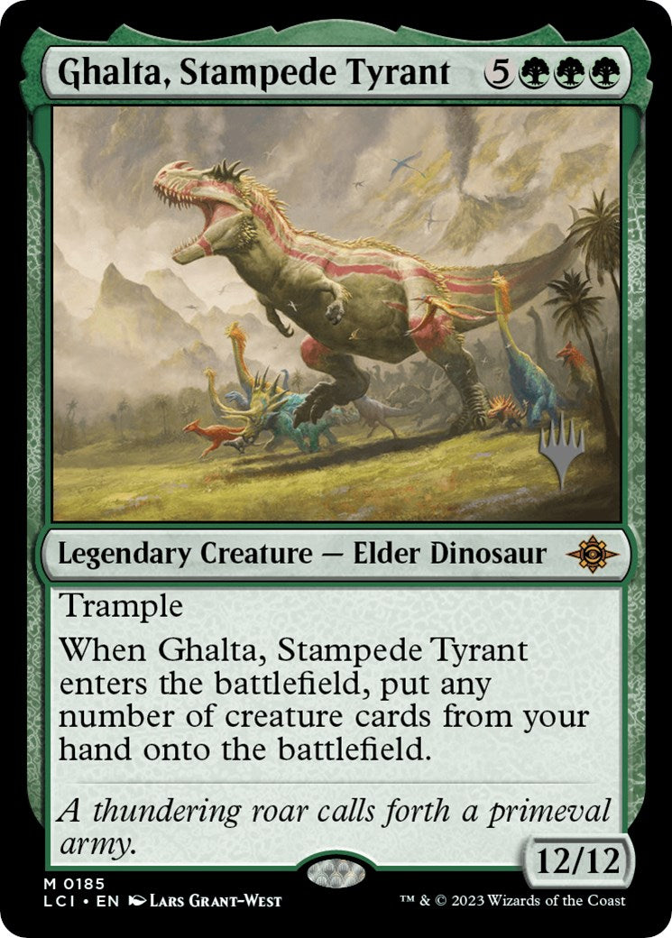 Ghalta, Stampede Tyrant (Promo Pack) [The Lost Caverns of Ixalan Promos] | Cards and Coasters CA