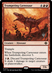 Trumpeting Carnosaur (Promo Pack) [The Lost Caverns of Ixalan Promos] | Cards and Coasters CA