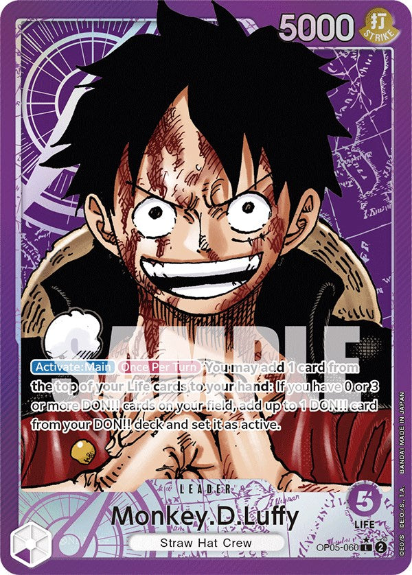 Monkey.D.Luffy (Alternate Art) [Awakening of the New Era] | Cards and Coasters CA