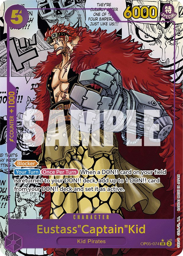 Eustass"Captain"Kid (Alternate Art)(Manga) [Awakening of the New Era] | Cards and Coasters CA