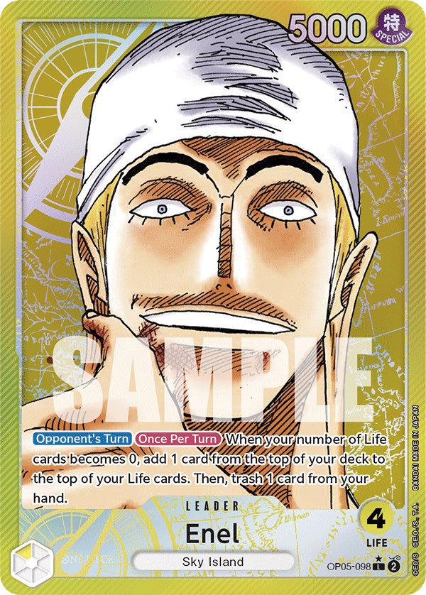 Enel (Alternate Art) [Awakening of the New Era] | Cards and Coasters CA