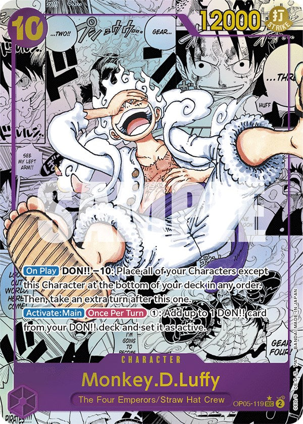 Monkey.D.Luffy (Alternate Art)(Manga) [Awakening of the New Era] | Cards and Coasters CA