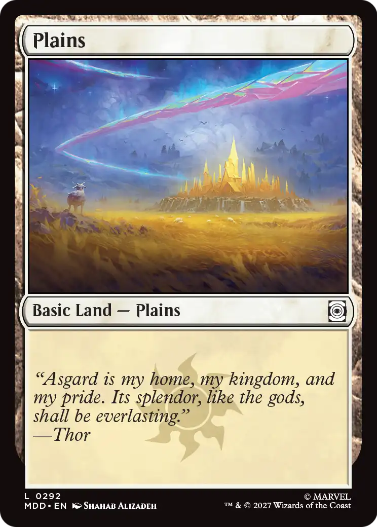 Plains (0292) [Marvel: Darkhold Destiny] | Cards and Coasters CA