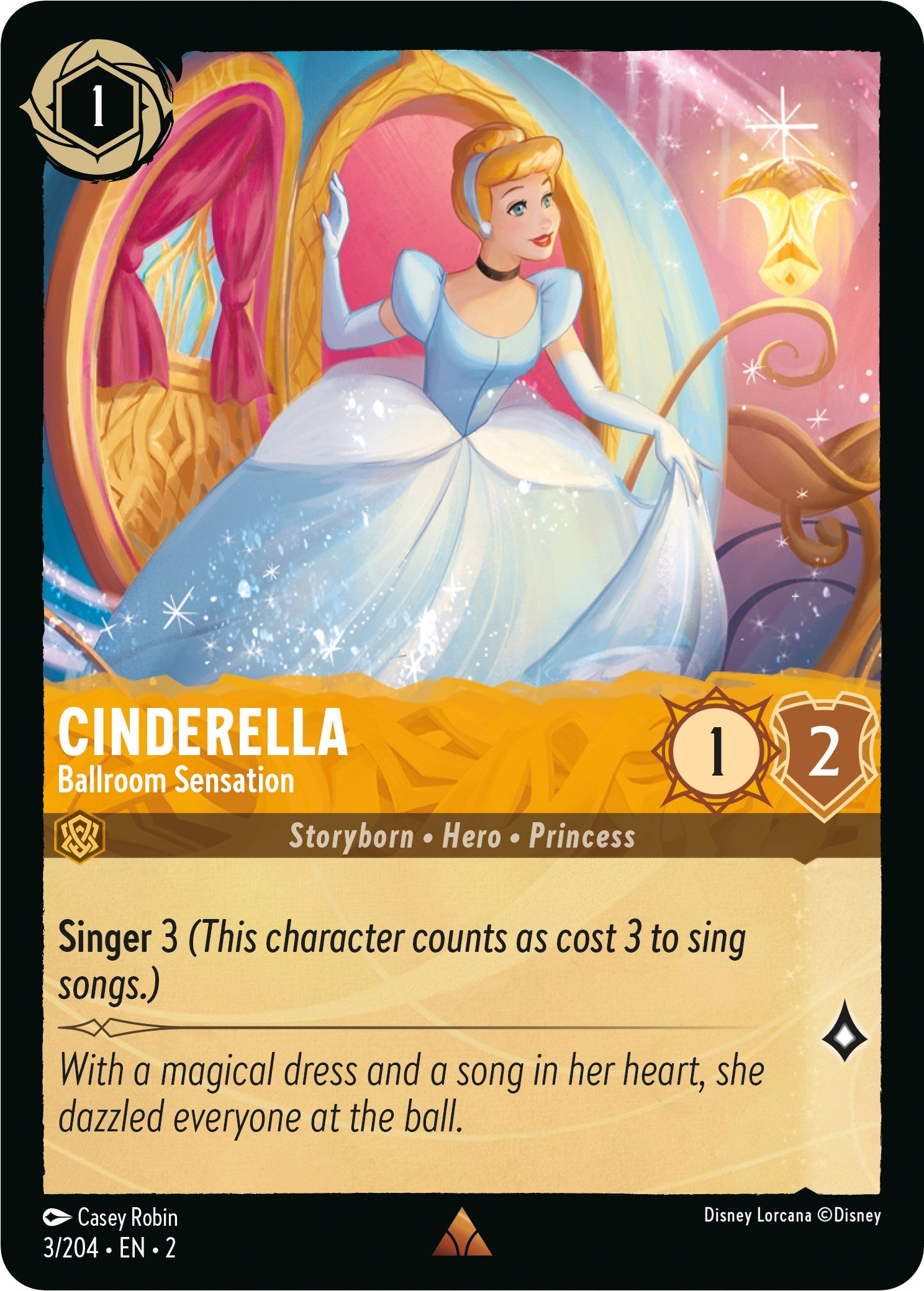 Cinderella - Ballroom Sensation (3/204) [Rise of the Floodborn] | Cards and Coasters CA