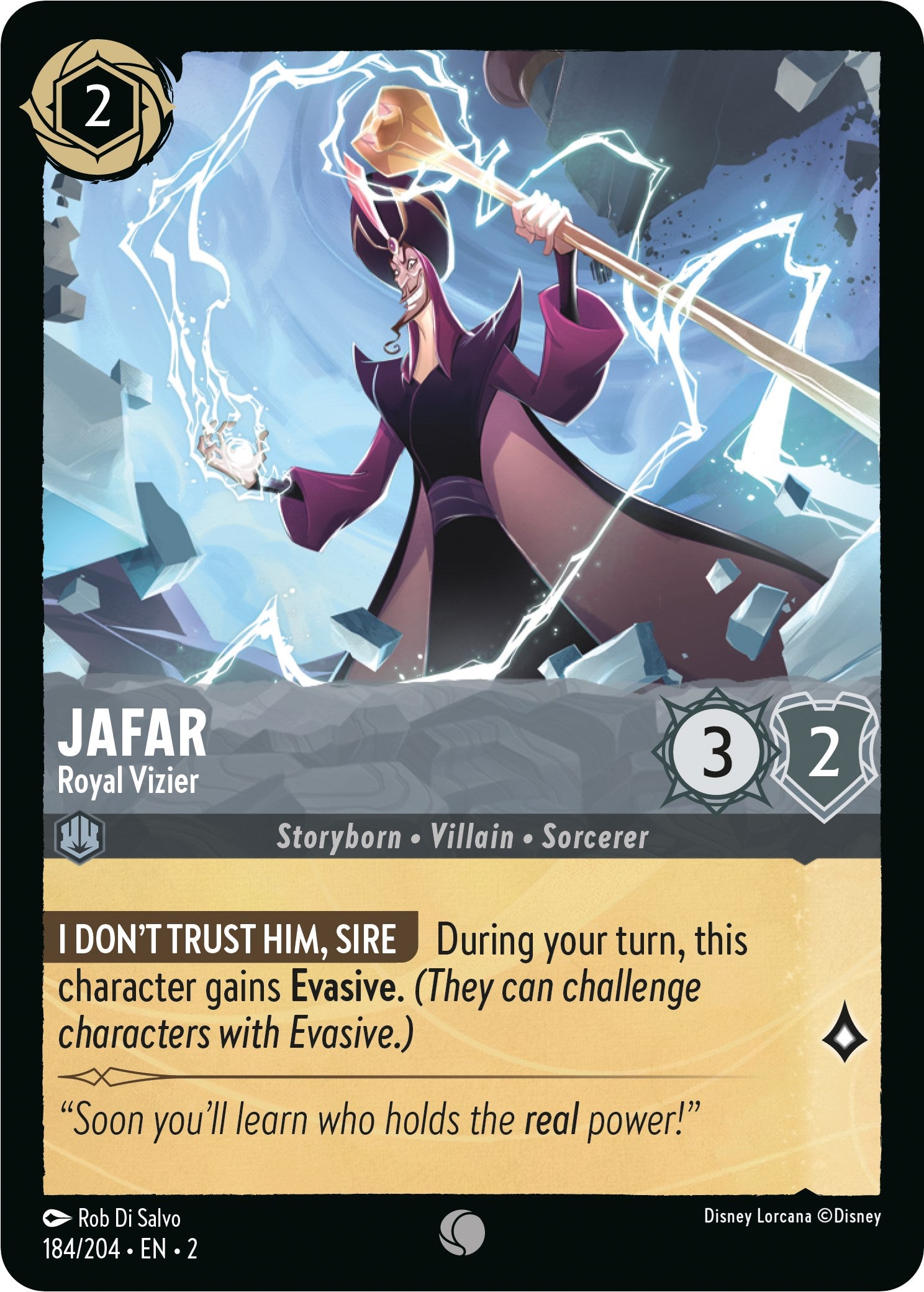 Jafar - Royal Vizier (184/204) [Rise of the Floodborn] | Cards and Coasters CA