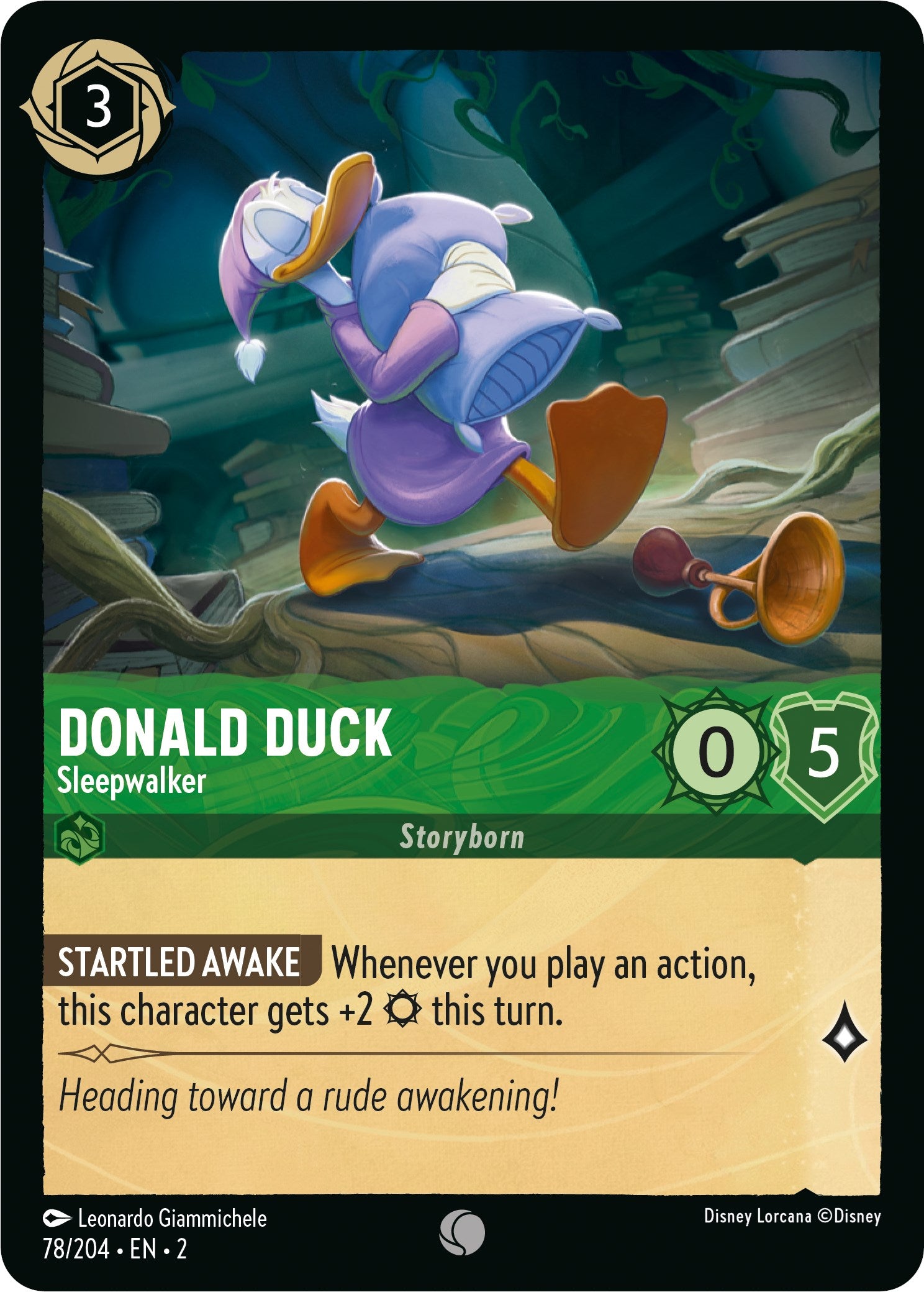 Donald Duck - Sleepwalker (78/204) [Rise of the Floodborn] | Cards and Coasters CA