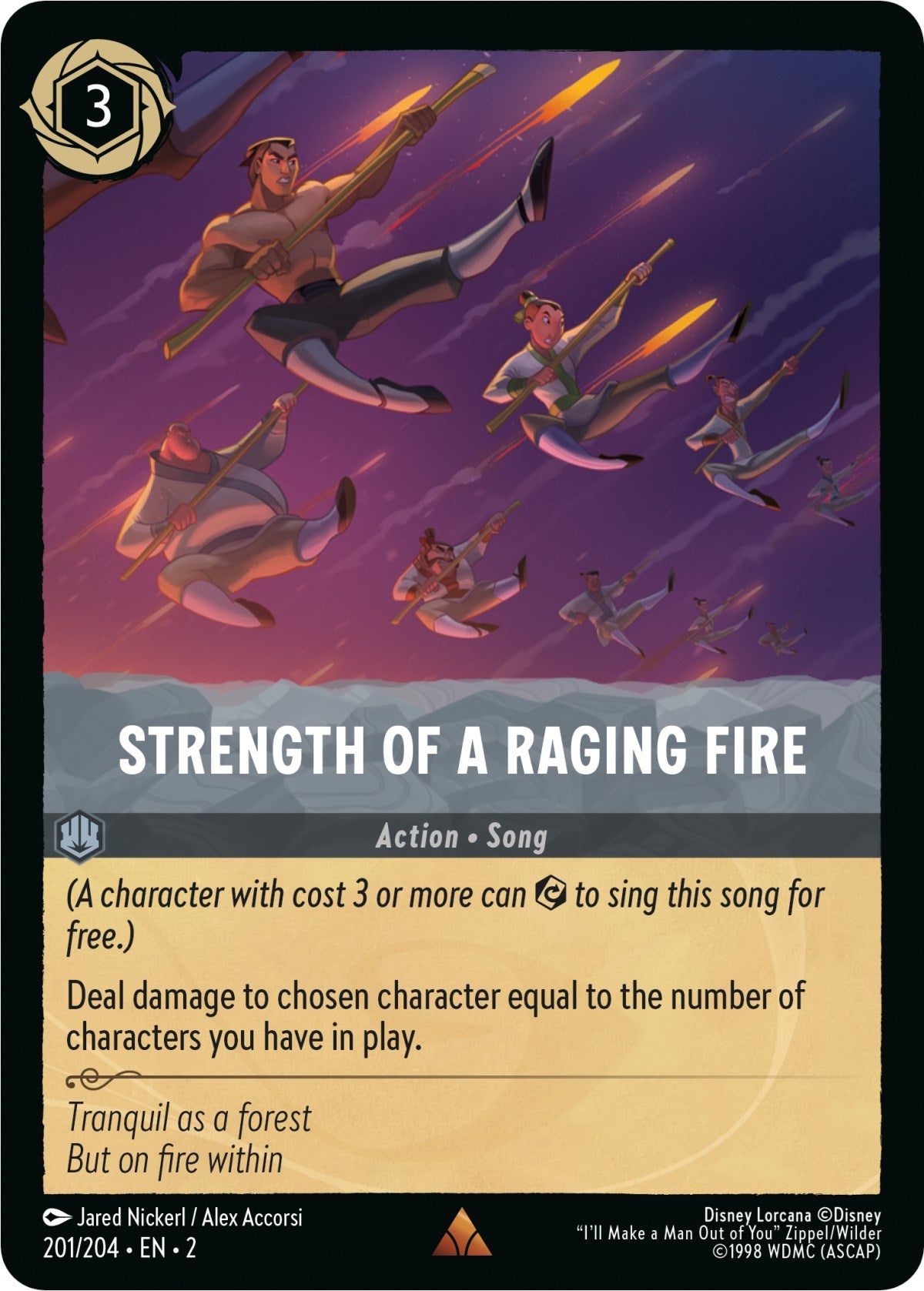 Strength of a Raging Fire (201/204) [Rise of the Floodborn] | Cards and Coasters CA