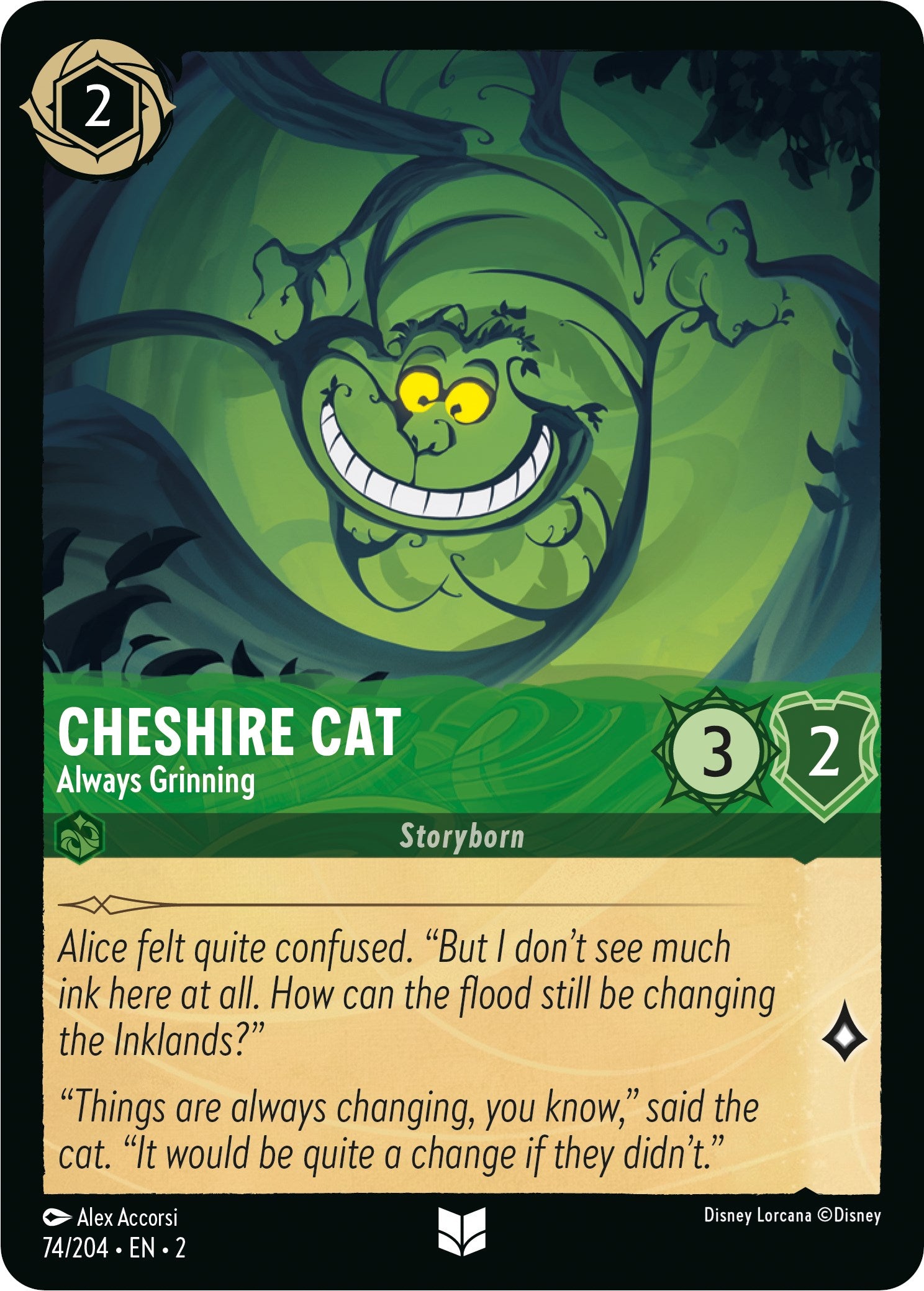 Cheshire Cat - Always Grinning (74/204) [Rise of the Floodborn] | Cards and Coasters CA