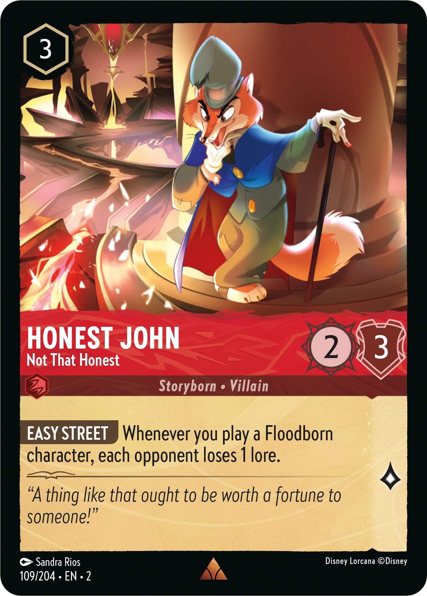 Honest John - Not That Honest (109/204) [Rise of the Floodborn] | Cards and Coasters CA