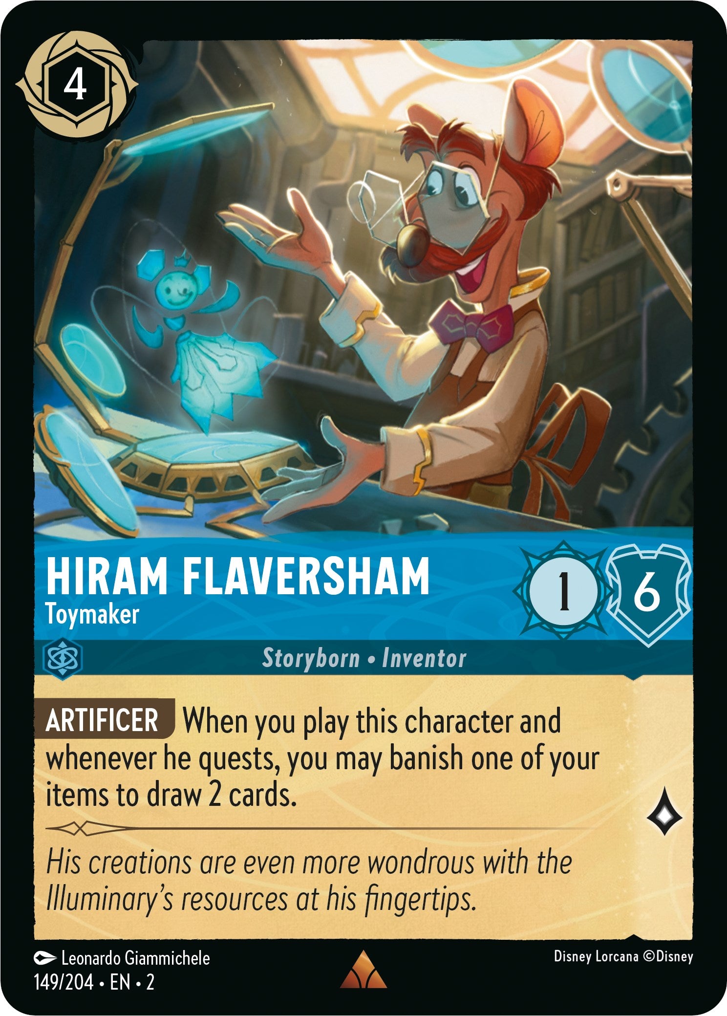 Hiram Flaversham - Toymaker (149/204) [Rise of the Floodborn] | Cards and Coasters CA