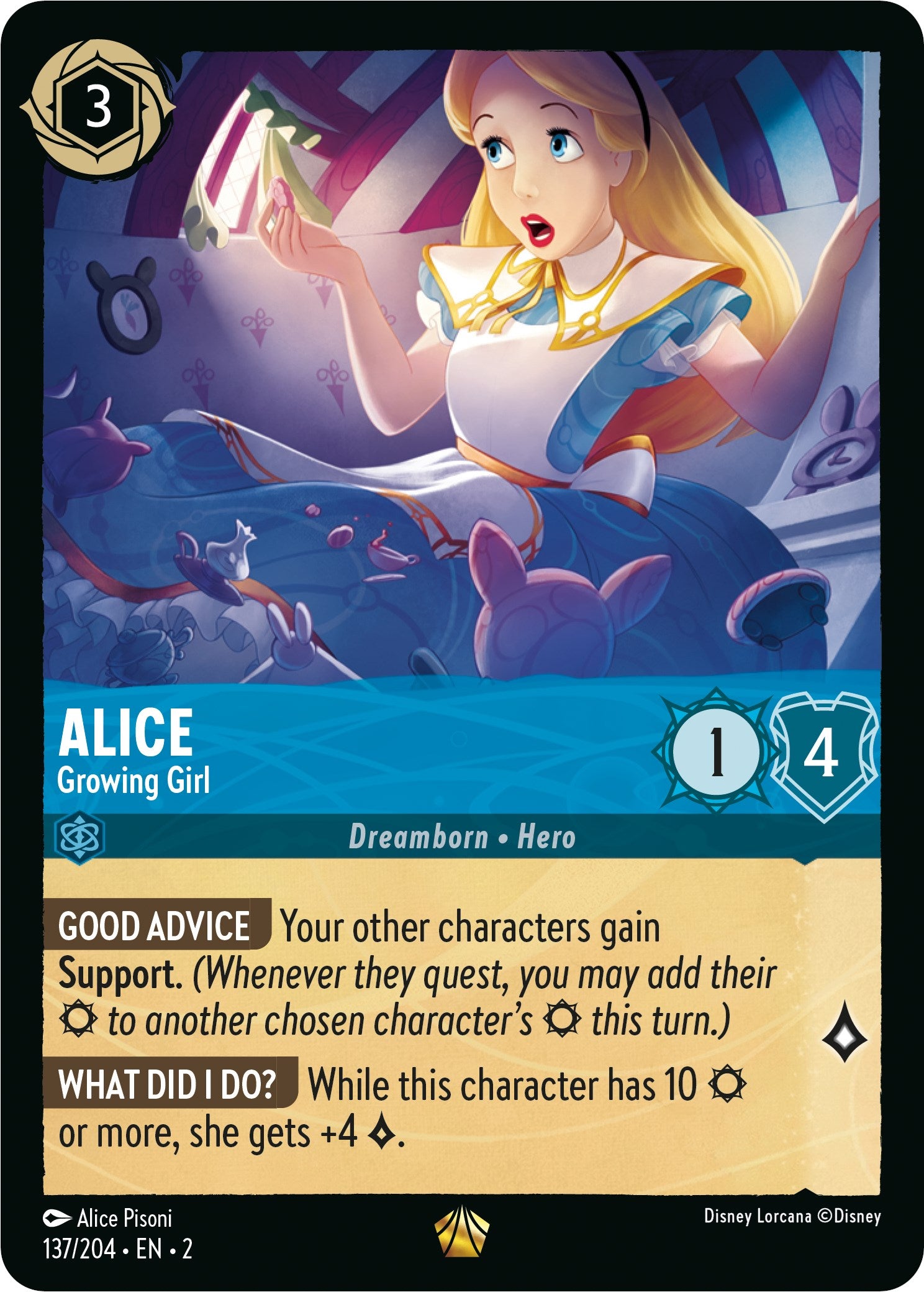 Alice - Growing Girl (137/204) [Rise of the Floodborn] | Cards and Coasters CA