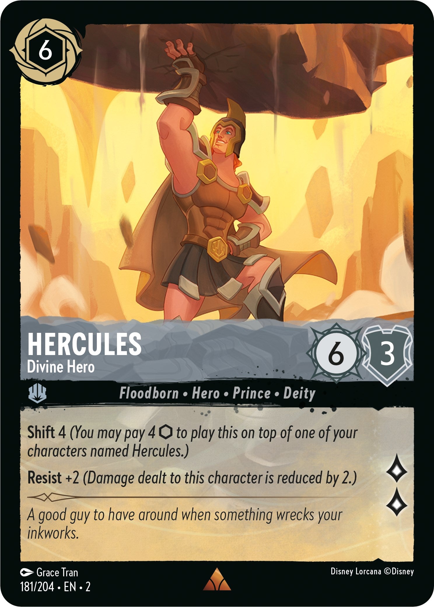 Hercules - Divine Hero (181/204) [Rise of the Floodborn] | Cards and Coasters CA