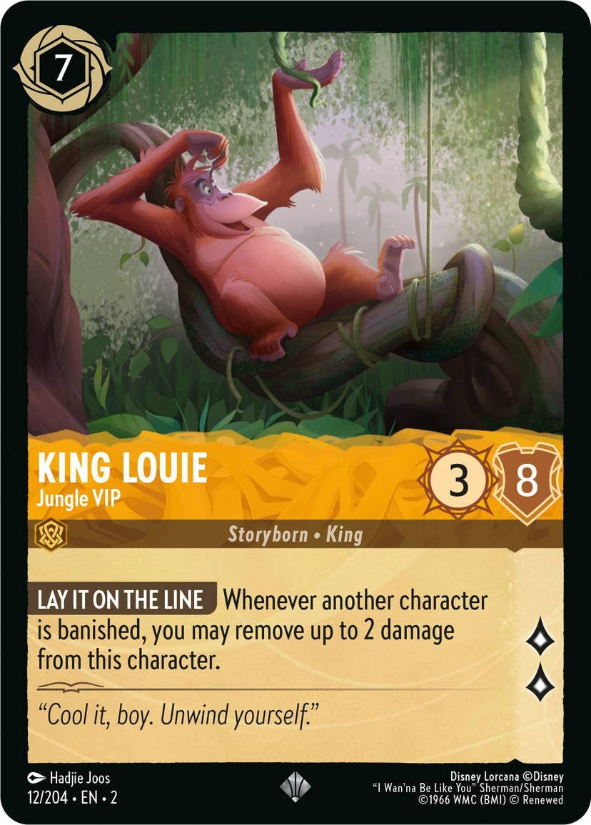 King Louie - Jungle VIP (12/204) [Rise of the Floodborn] | Cards and Coasters CA