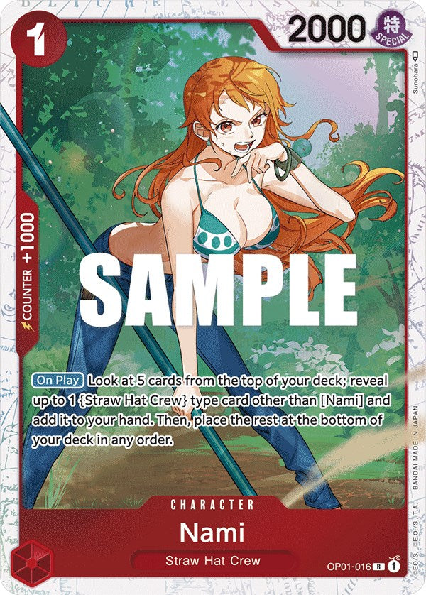 Nami (OP01-016) (Ultra Deck: The Three Captains) [One Piece Promotion Cards] | Cards and Coasters CA