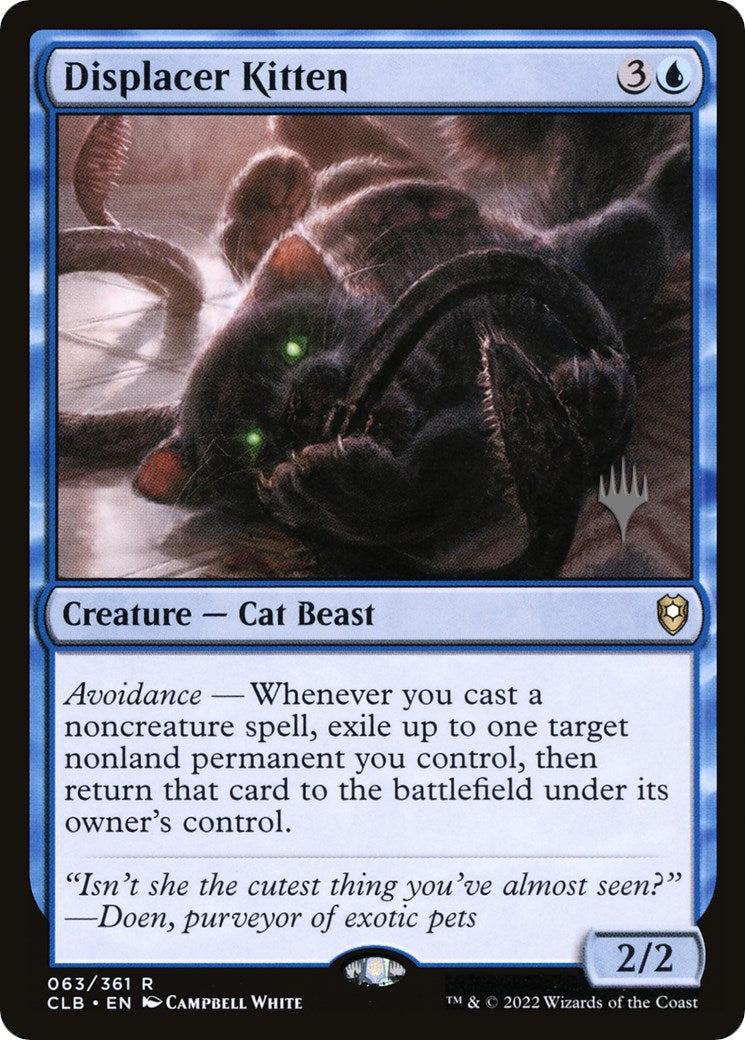 Displacer Kitten (Promo Pack) [The Lost Caverns of Ixalan Promos] | Cards and Coasters CA