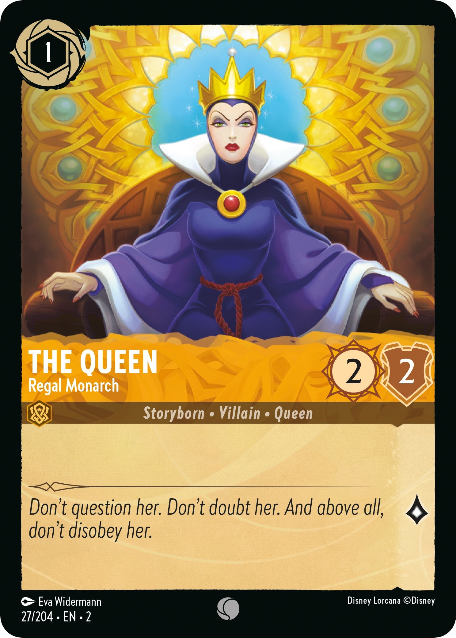 The Queen - Regal Monarch (27/204) [Rise of the Floodborn] | Cards and Coasters CA