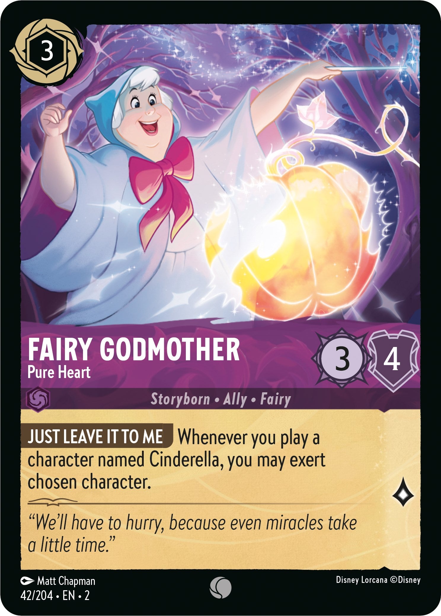 Fairy Godmother - Pure Heart (42/204) [Rise of the Floodborn] | Cards and Coasters CA