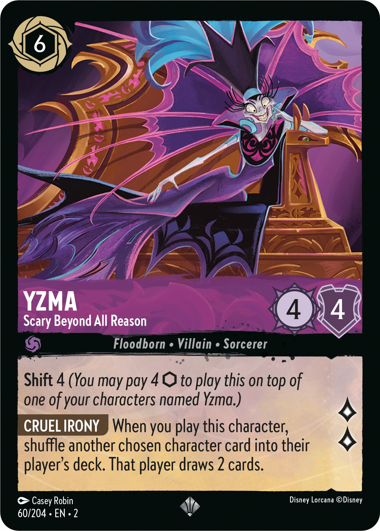 Yzma - Scary Beyond All Reason (60/204) [Rise of the Floodborn] | Cards and Coasters CA