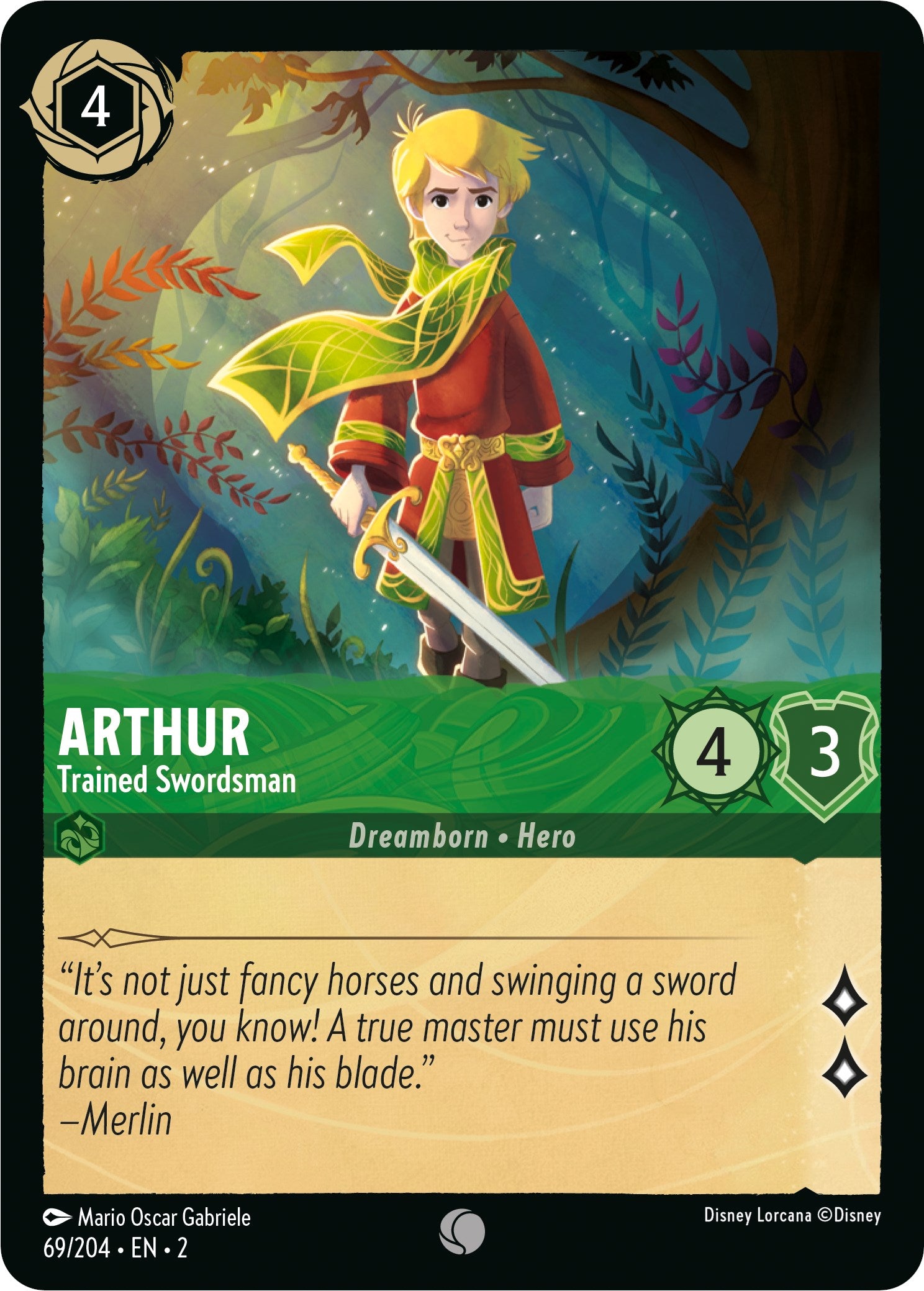 Arthur - Trained Swordsman (69/204) [Rise of the Floodborn] | Cards and Coasters CA