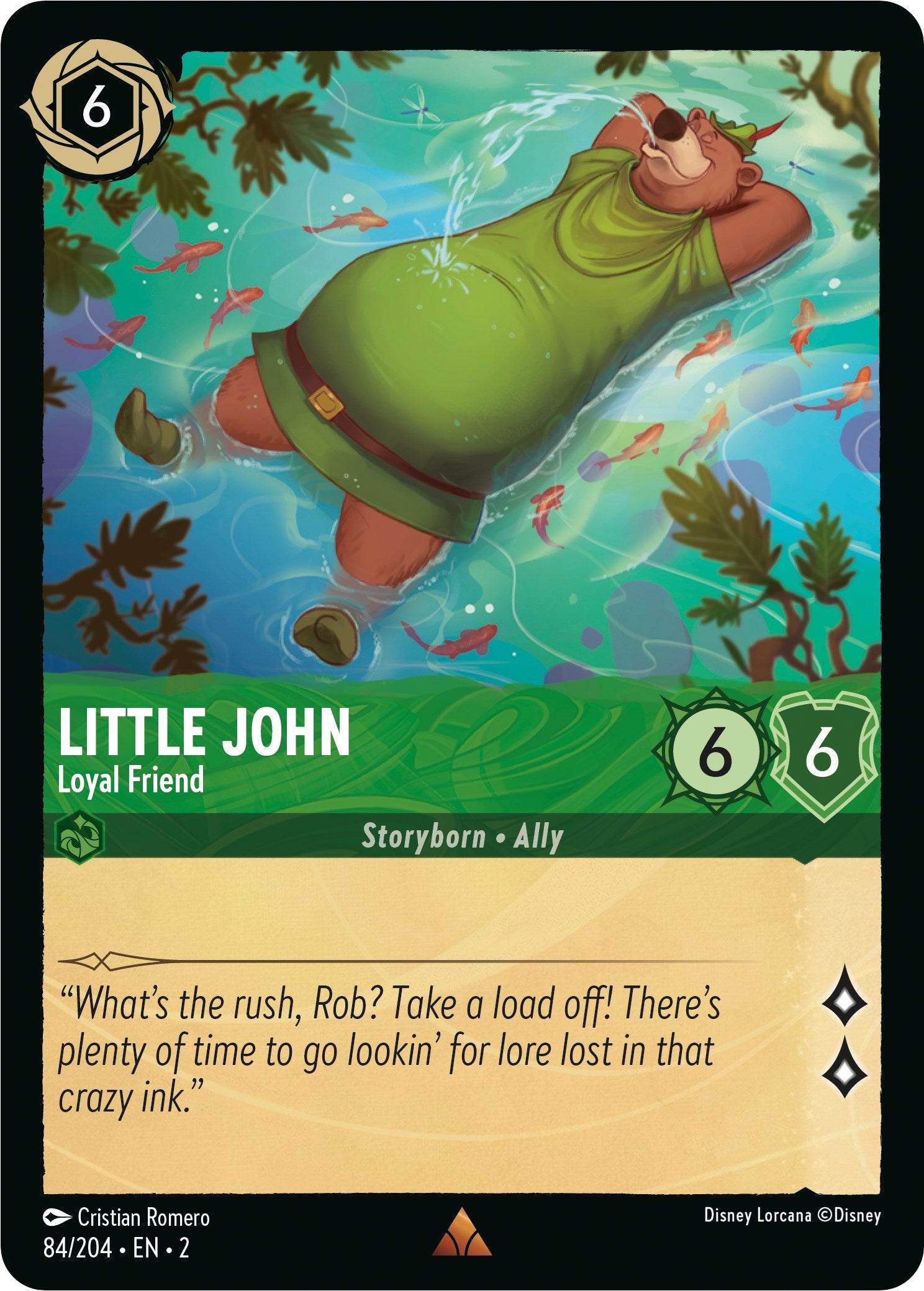 Little John - Loyal Friend (84/204) [Rise of the Floodborn] | Cards and Coasters CA