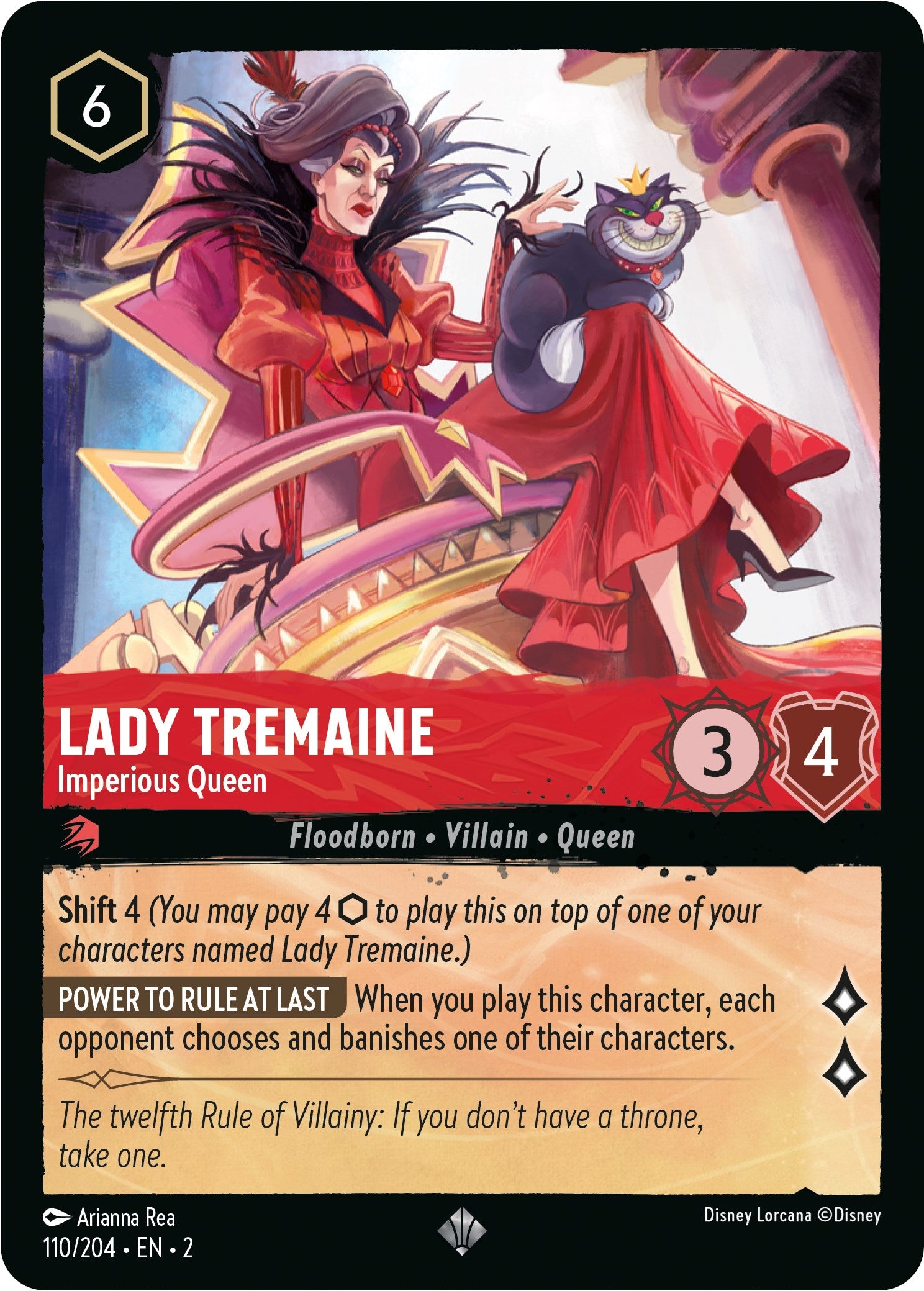 Lady Tremaine - Imperious Queen (110/204) [Rise of the Floodborn] | Cards and Coasters CA