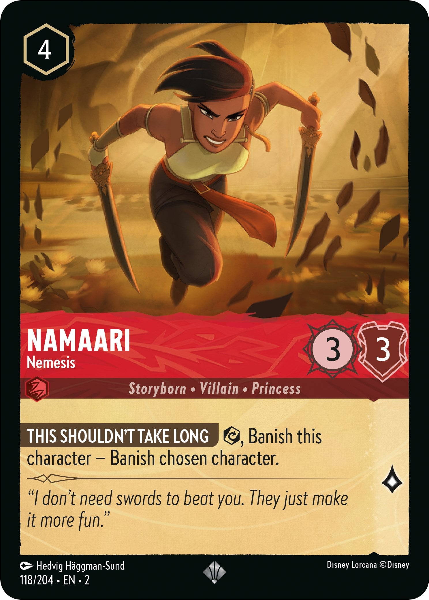 Namaari - Nemesis (118/204) [Rise of the Floodborn] | Cards and Coasters CA