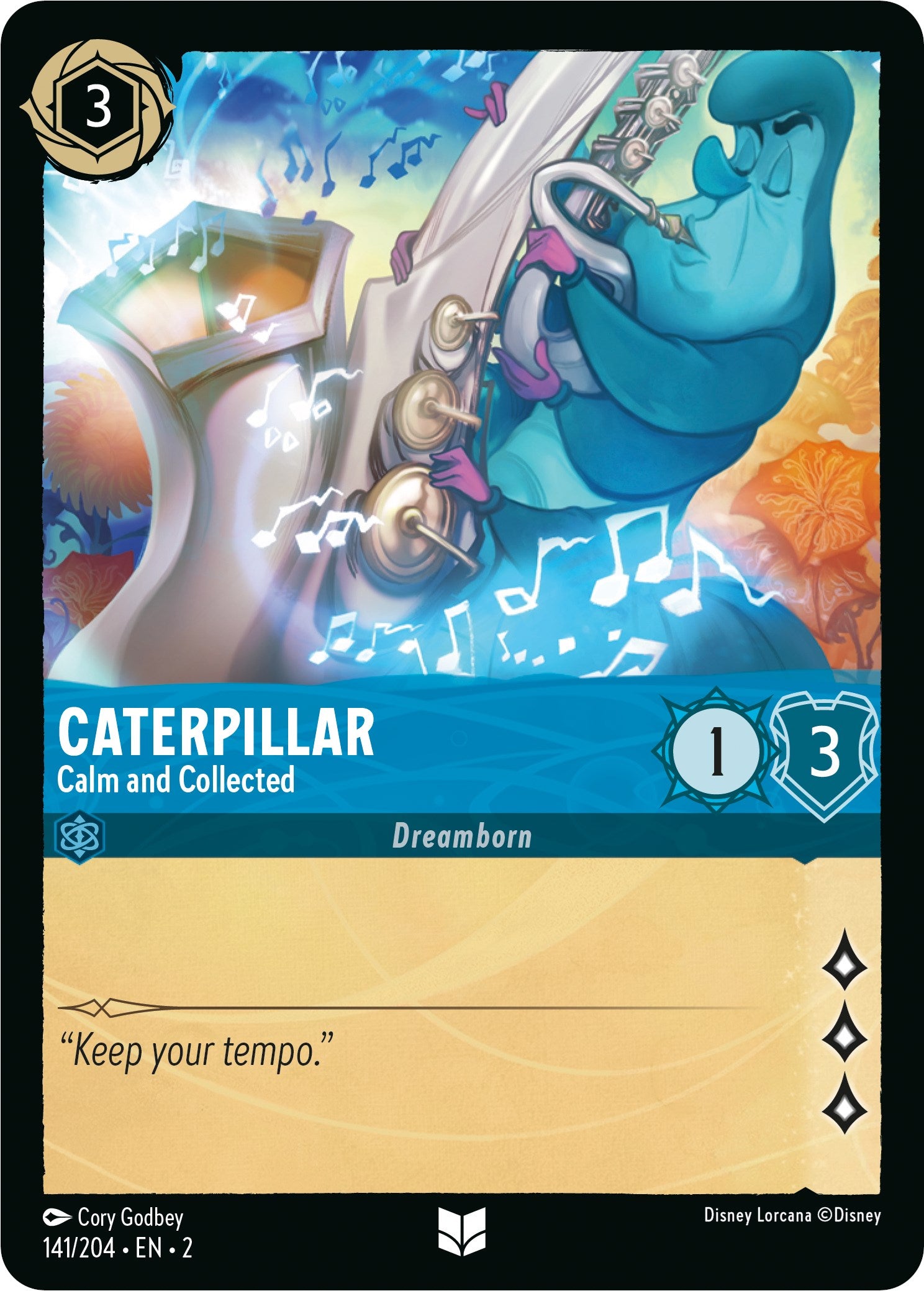 Caterpillar - Calm and Collected (141/204) [Rise of the Floodborn] | Cards and Coasters CA