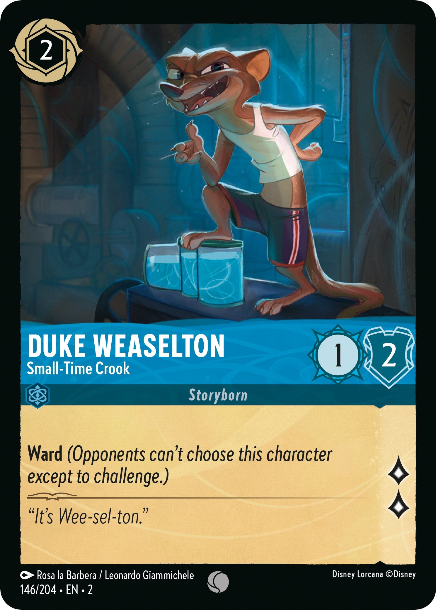 Duke Weaselton - Small-Time Crook (146/204) [Rise of the Floodborn] | Cards and Coasters CA