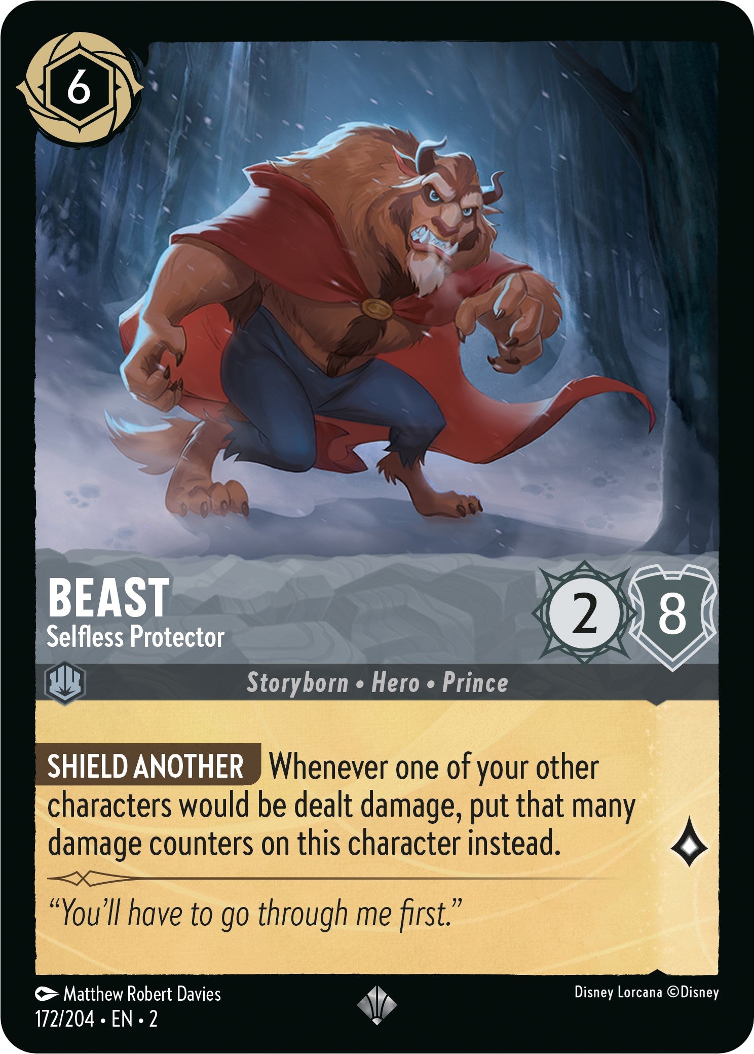 Beast - Selfless Protector (172/204) [Rise of the Floodborn] | Cards and Coasters CA