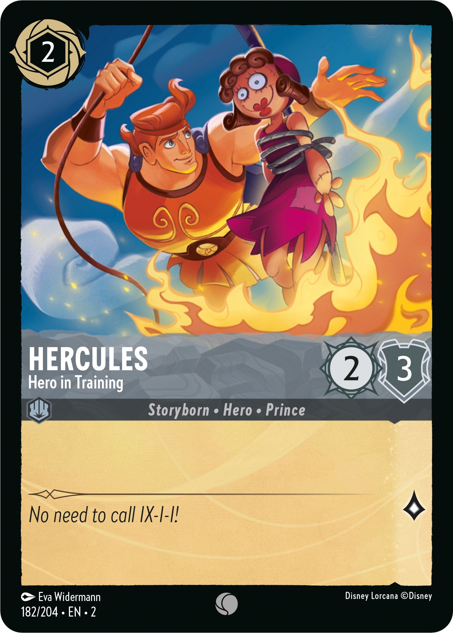 Hercules - Hero in Training (182/204) [Rise of the Floodborn] | Cards and Coasters CA