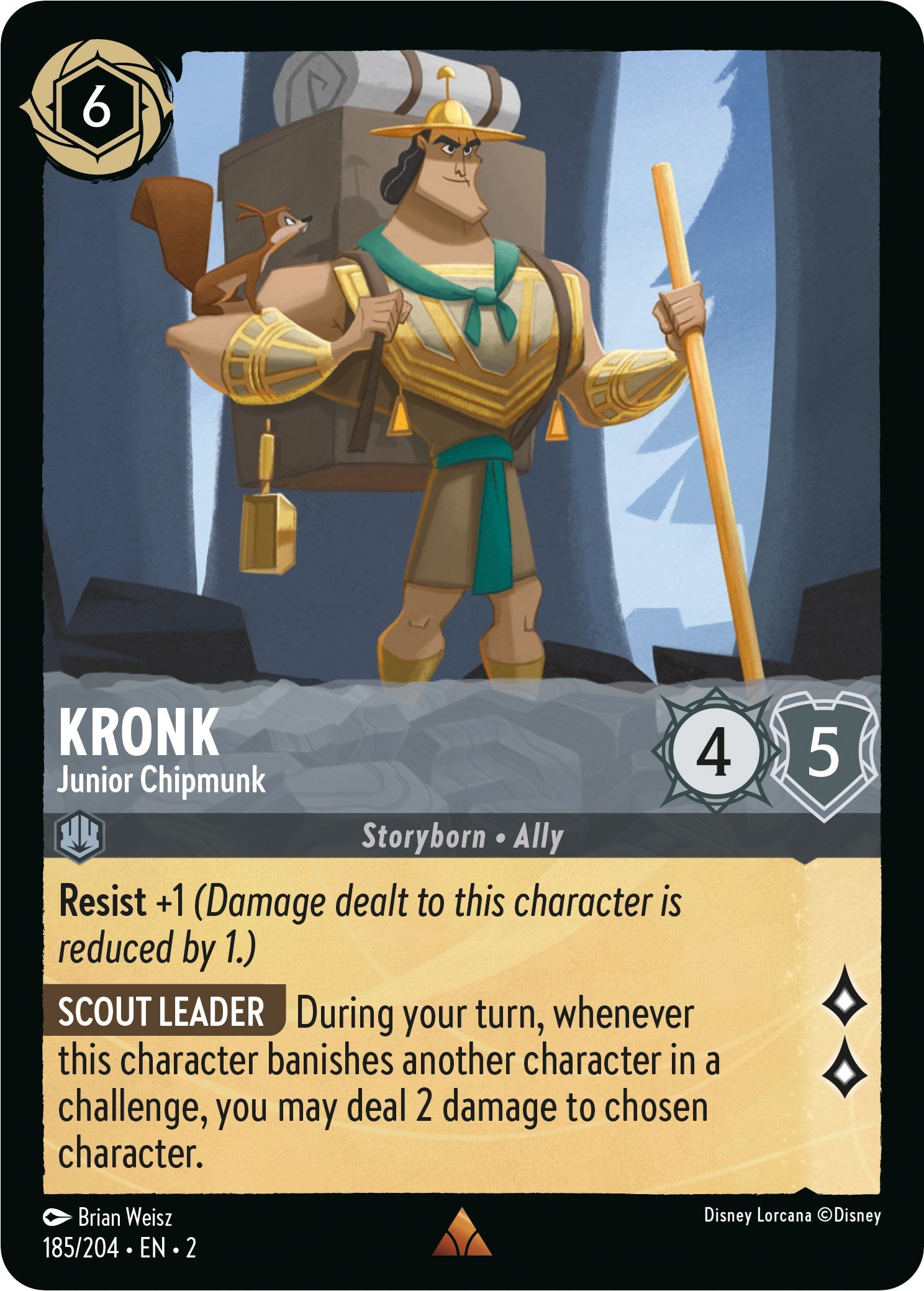 Kronk - Junior Chipmunk (185/204) [Rise of the Floodborn] | Cards and Coasters CA