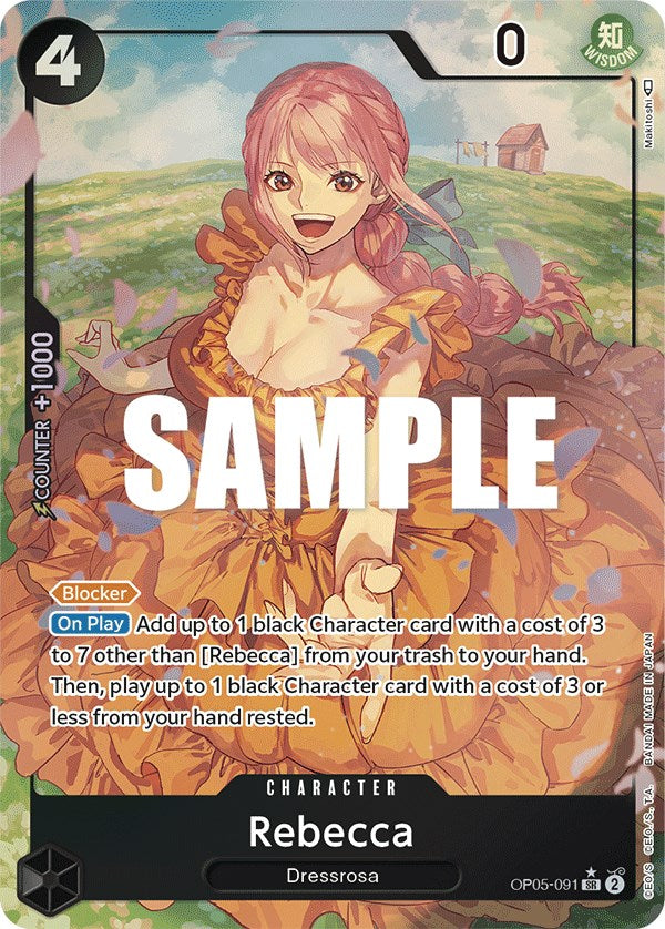 Rebecca (Alternate Art) [Awakening of the New Era] | Cards and Coasters CA