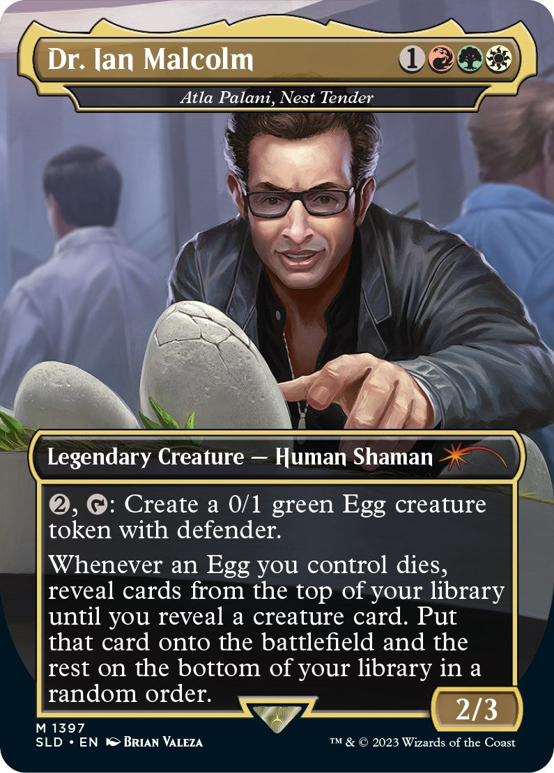 Dr. Ian Malcolm - Atla Palani, Nest Tender [Secret Lair Drop Series] | Cards and Coasters CA