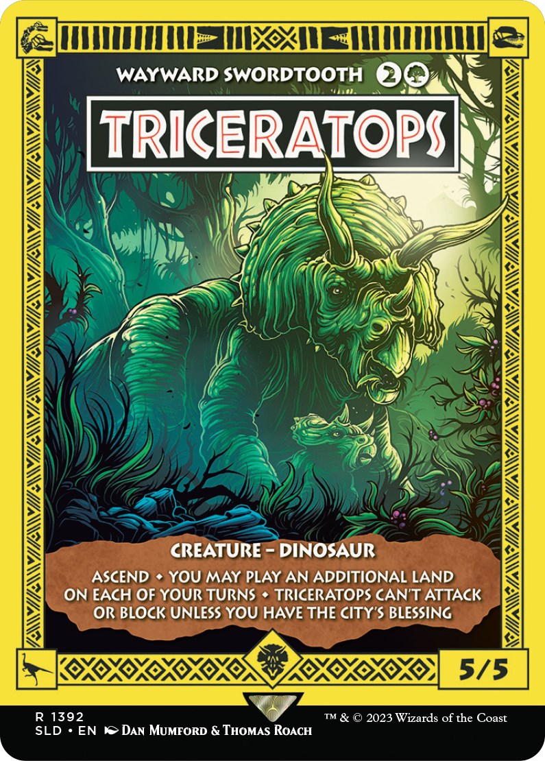 Triceratops - Wayward Swordtooth [Secret Lair Drop Series] | Cards and Coasters CA