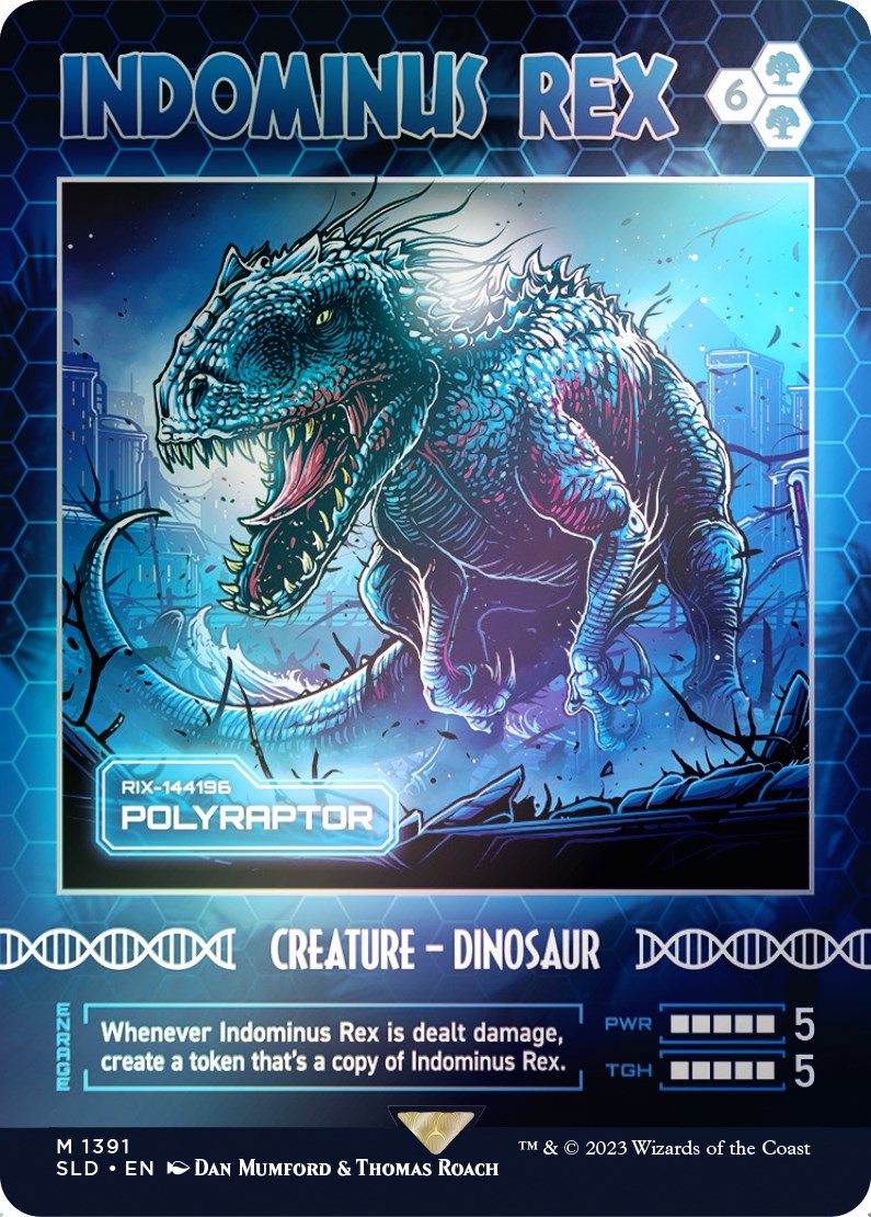 Indominus Rex - Polyraptor (Rainbow Foil) [Secret Lair Drop Series] | Cards and Coasters CA