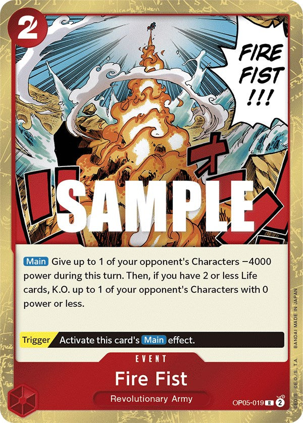 Fire Fist [Awakening of the New Era] | Cards and Coasters CA