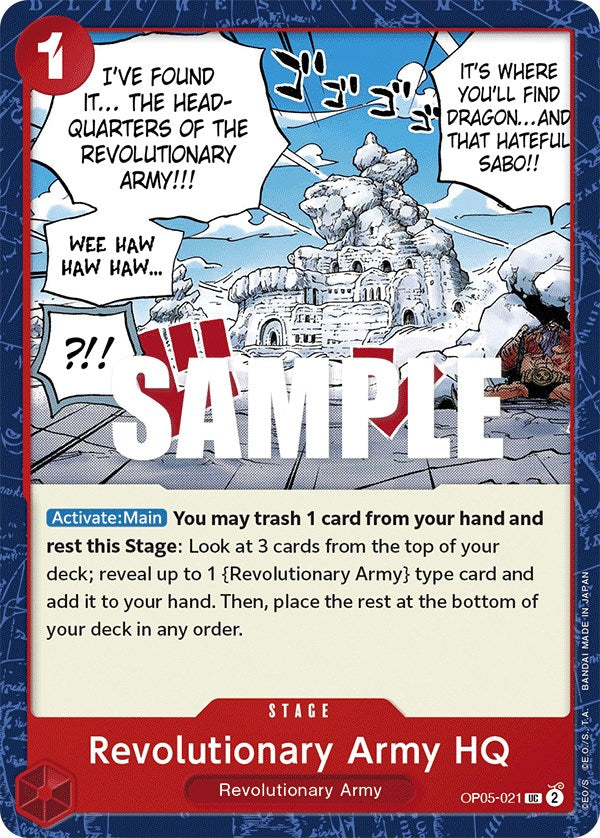 Revolutionary Army HQ [Awakening of the New Era] | Cards and Coasters CA