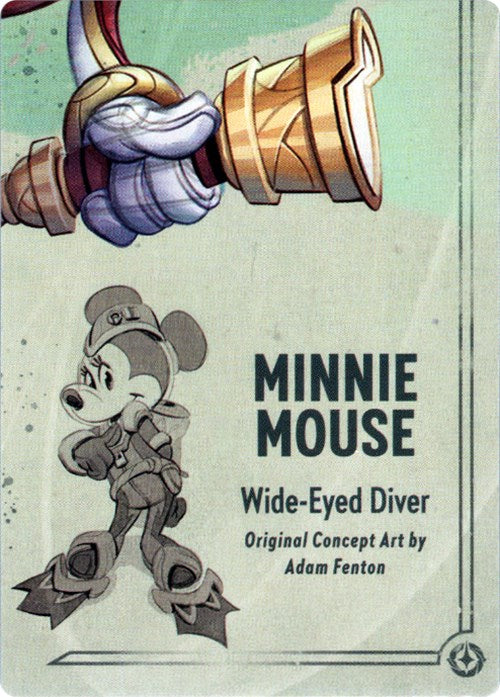 Minnie Mouse - Wide-Eyed Diver Puzzle Insert (Bottom Right) [Rise of the Floodborn] | Cards and Coasters CA