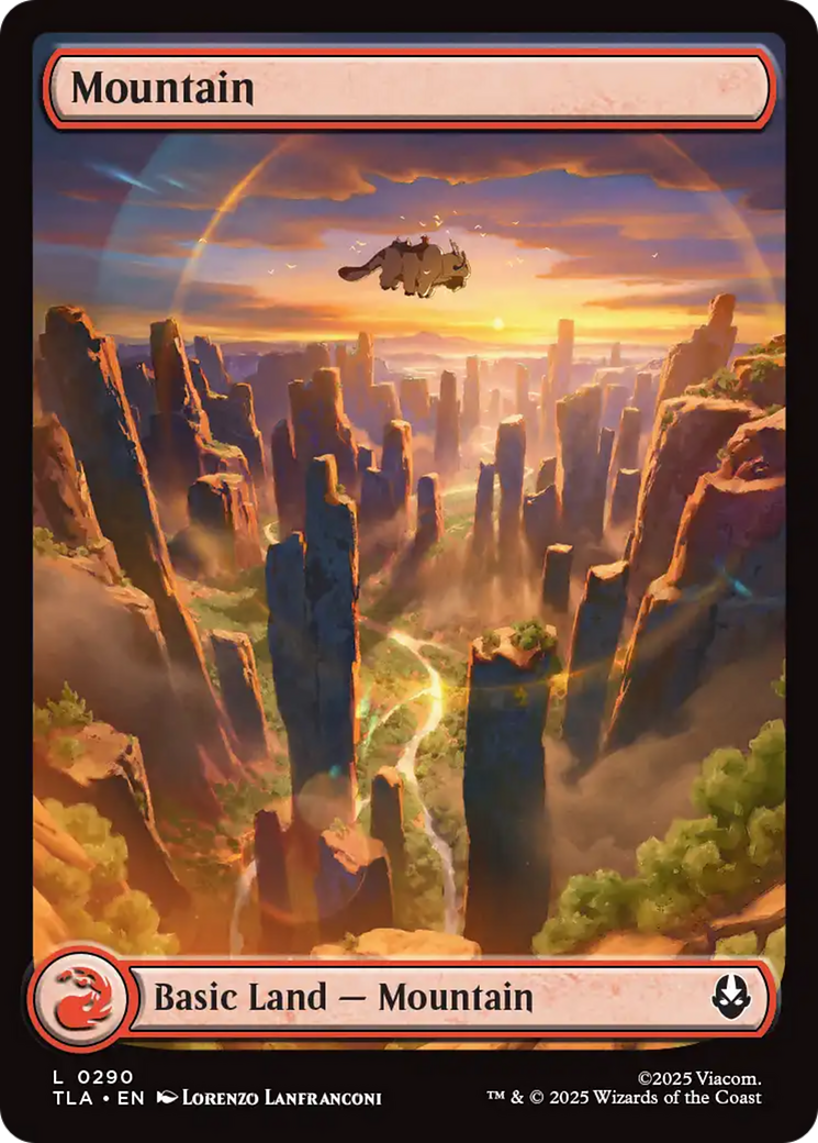 Mountain (290) [Avatar: The Last Airbender] | Cards and Coasters CA