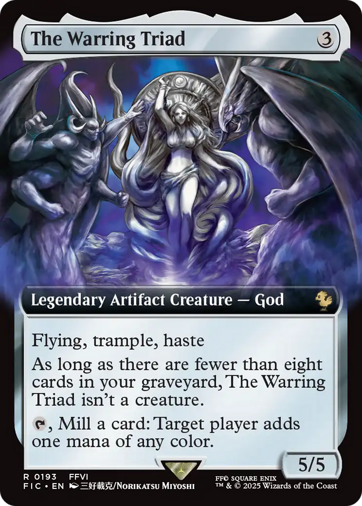 The Warring Triad (Extended Art) [FINAL FANTASY Commander] | Cards and Coasters CA