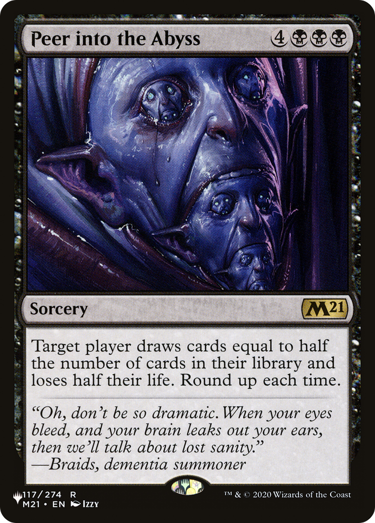 Peer into the Abyss [The List] | Cards and Coasters CA