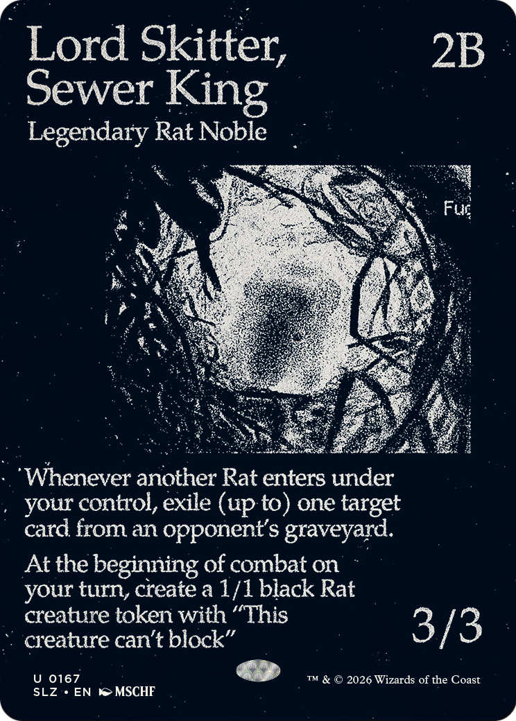 Lord Skitter, Sewer King (0167) [Secret Lair x MSCHF: The Zeta Set] | Cards and Coasters CA
