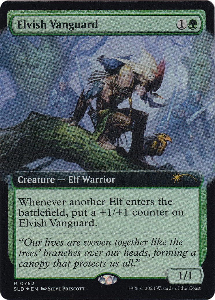 Elvish Vanguard (Extended Art) [Secret Lair Drop Series] | Cards and Coasters CA
