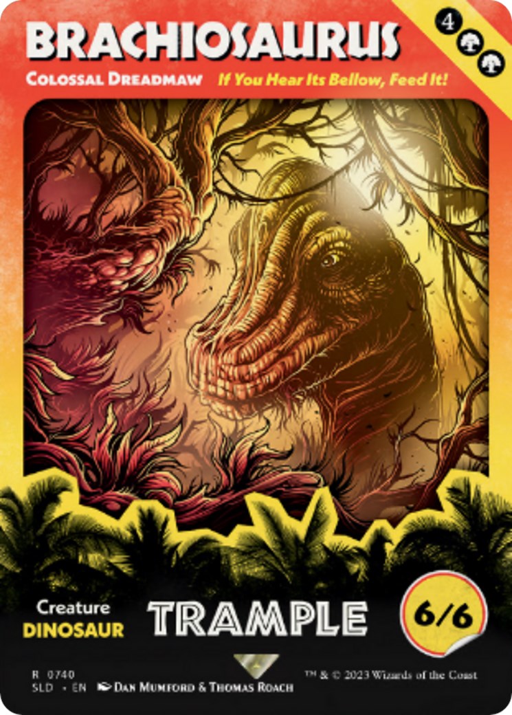 Brachiosaurus - Colossal Dreadmaw [Secret Lair Drop Series] | Cards and Coasters CA