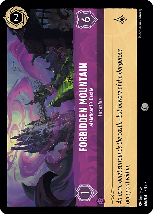 Forbidden Mountain - Maleficent's Castle (66/204) [Into the Inklands] | Cards and Coasters CA