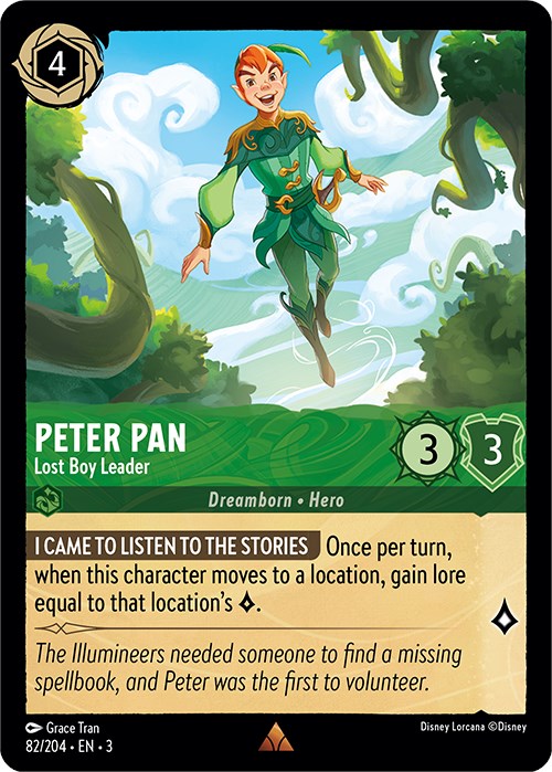 Peter Pan - Lost Boy Leader (82/204) [Into the Inklands] | Cards and Coasters CA