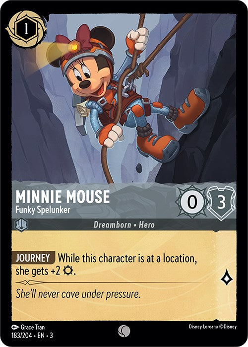 Minnie Mouse - Funky Spelunker (183/204) [Into the Inklands] | Cards and Coasters CA