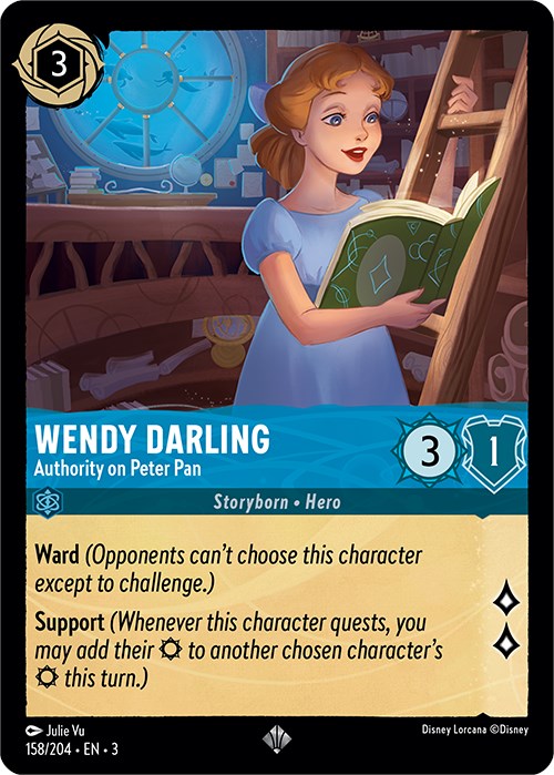 Wendy Darling - Authority on Peter Pan (158/204) [Into the Inklands] | Cards and Coasters CA