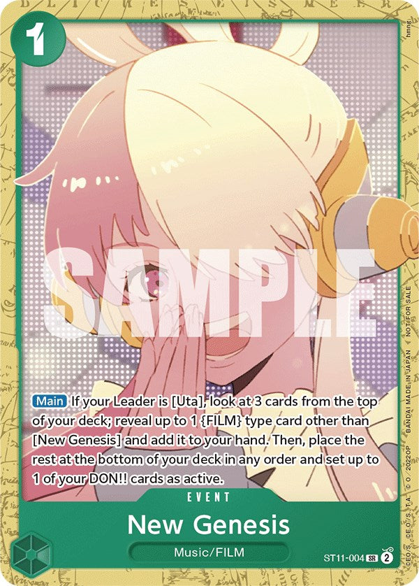 New Genesis (Starter Deck 11: Uta Deck Battle) [One Piece Promotion Cards] | Cards and Coasters CA
