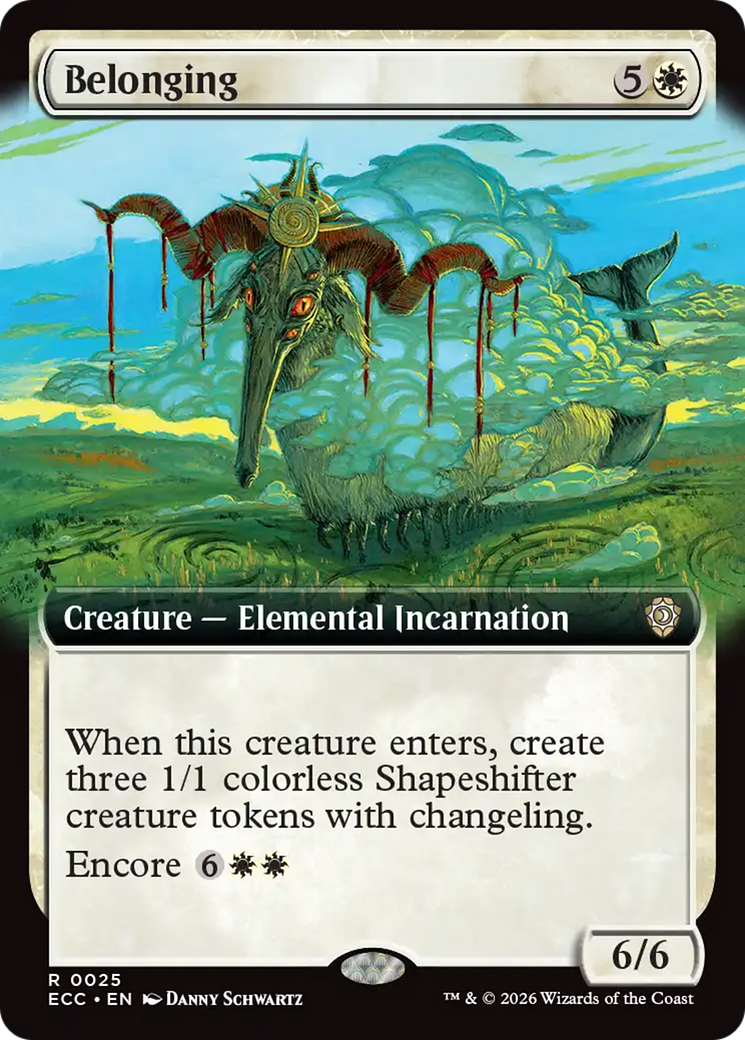 Belonging (Extended Art) [Lorwyn Eclipsed Commander] | Cards and Coasters CA